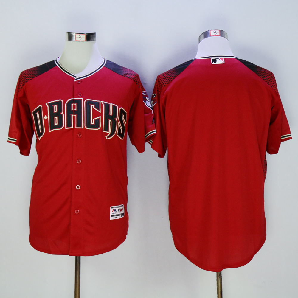 Men Arizona Diamondback Blank Red MLB Jerseys->arizona diamondback->MLB Jersey